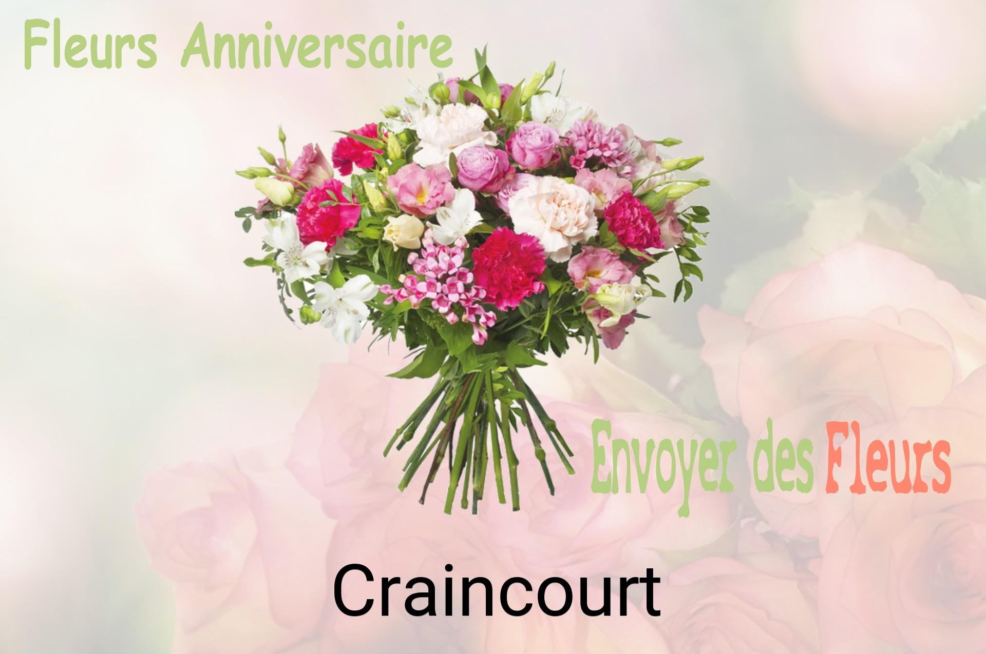 Bouquet de fleurs d’anniversaire livré à Craincourt